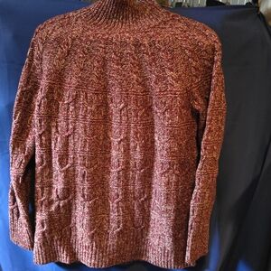 L.L. Bean Women's Burgundy Cowl Neck Sweater